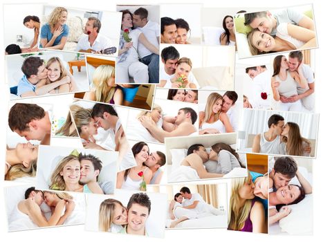 Cute lovers spending special time at home