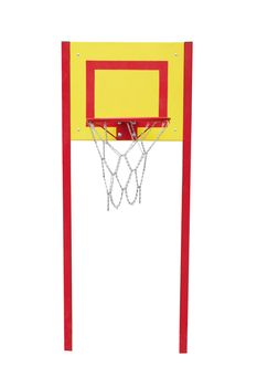 Basketball hoop isolated on a white background