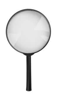 magnifying glass on white background 