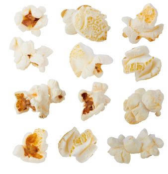 Popcorn isolated on a white background 