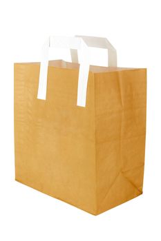  paper bag isolated on white background 