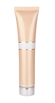 Cosmetics tube isolated on a white background