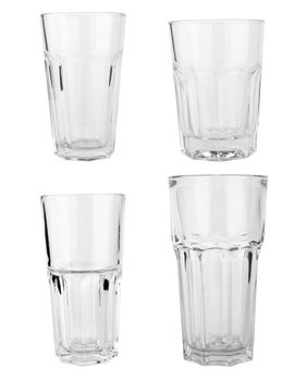 glasses collection isolated on a white background 