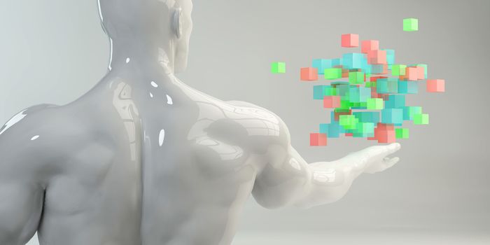 Man Embracing Technology and Being Empowered by Technologies