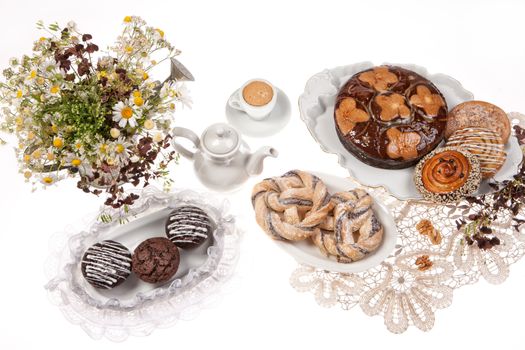 Still life with breadand pastry