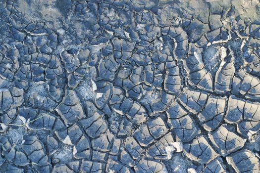 cracked soil textured background. Cracks on the dried soil in drought season