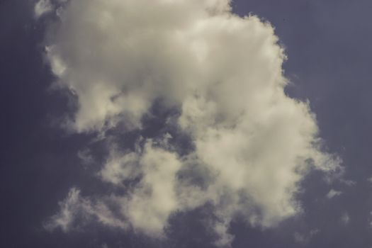 Clouds in the dark sky. The photo can be used for weather forecast