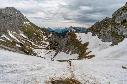 Fantastic hike to the top of the Rote Fluh in the Tannheimer Tal, Austria