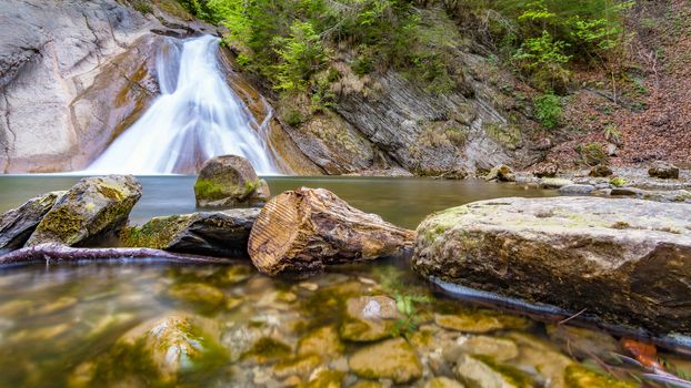 The Starzlachklamm, a beautiful gorge at the foot of the Grunten near Sonfhofen, Immenstadt im Allgau