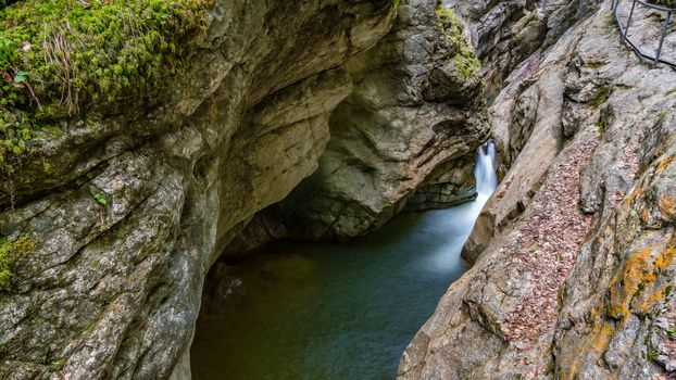 The Starzlachklamm, a beautiful gorge at the foot of the Grunten near Sonfhofen, Immenstadt im Allgau