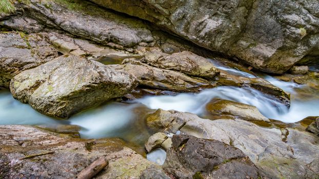 The Starzlachklamm, a beautiful gorge at the foot of the Grunten near Sonfhofen, Immenstadt im Allgau