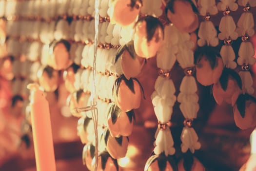 Detail of flower decoration for Ordination ceremony