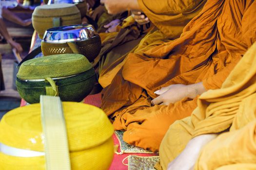 image of Buddhist monks praying
