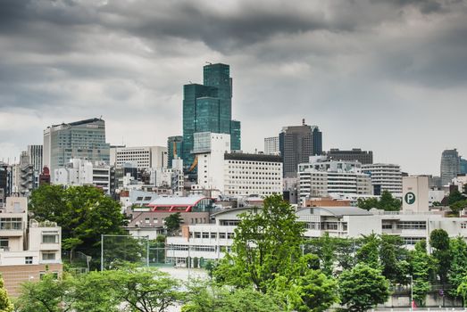 Skyscrapers and business buildings in Tokyo capital of Japan