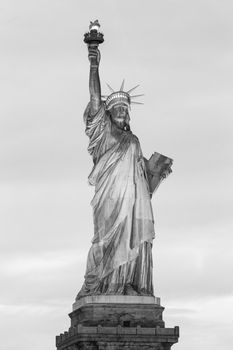 Statue of Liberty at dusk, New York City, USA.