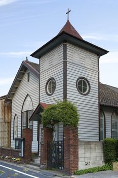 Christian Nezu Church dating from 1919 in the district of Bunkyo in Tokyo close to the Nezu Shrine.