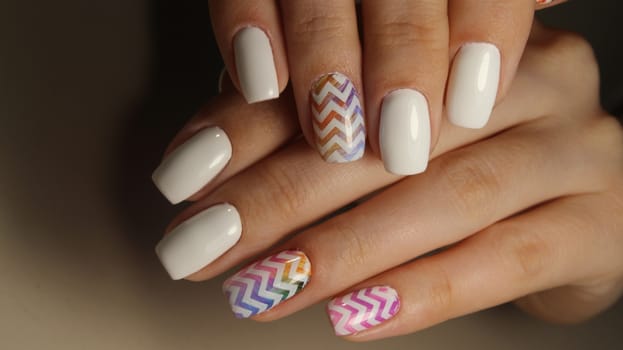 Manicure nail design for beautiful girls, summer 2017