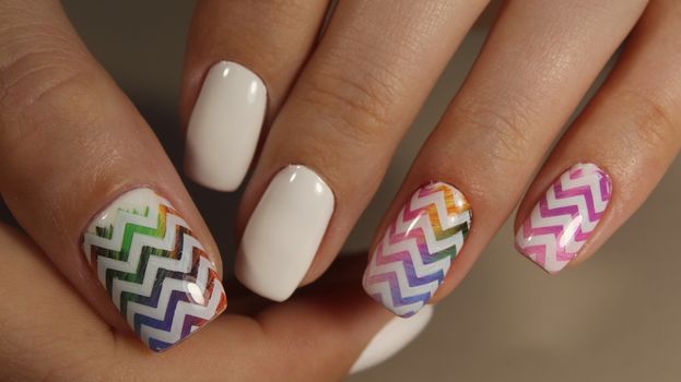 Manicure nail design for beautiful girls, summer 2017