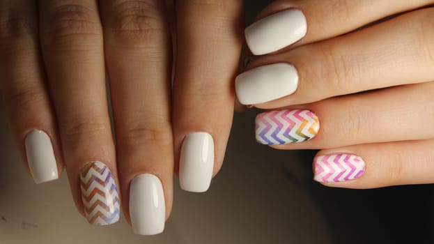 Manicure nail design for beautiful girls, summer 2017