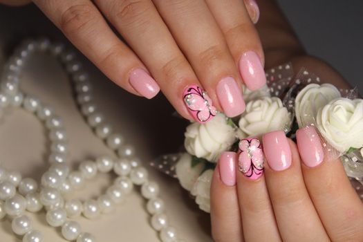 Manicure nail design for beautiful girls, summer 2017