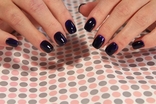 Steep and very stylish design of manicure