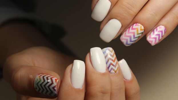 Manicure nail design for beautiful girls, summer 2017