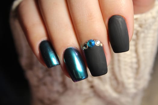 Women's hands with a stylish manicure. Best