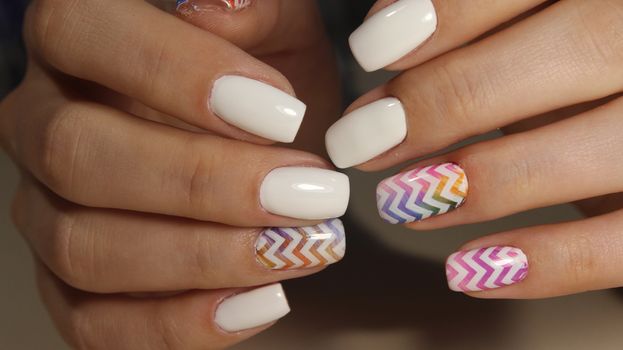 Manicure nail design for beautiful girls, summer 2019