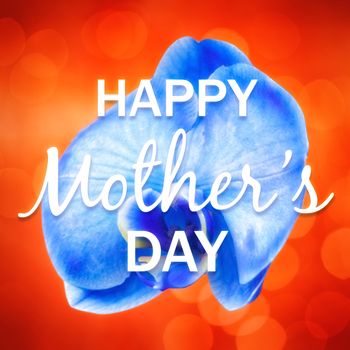 Happy mothers day message on flower background