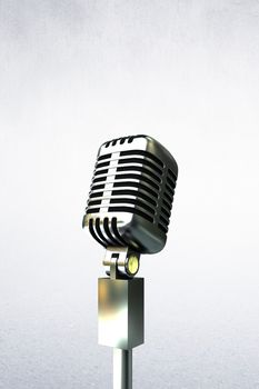Composite image of people enjoying a microphone in a white background