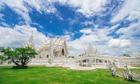 White Temple (Wat Rong Khun) is one of the landmark of Chiang Rai Province, Thailand.