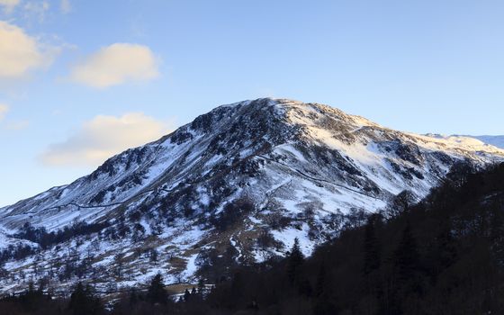 One of the many peaks surrounding Patterdale Valley in Cumbria in the English Lake District National Park.