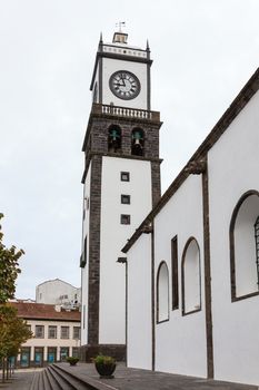 The 16th century church of Sao Sebastiao (also known as Mother Church) is in Ponta Delgada, the capital of Sao Miguel a Portuguese island in the Azores in the Atlantic Ocean.