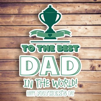 fathers day greeting against white background with vignette