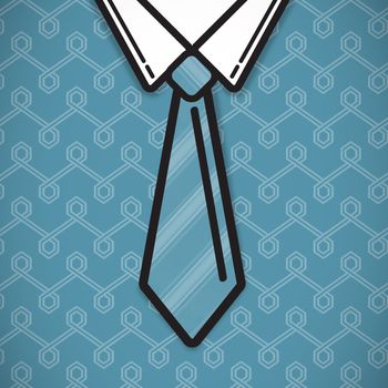 shirt and tie against background