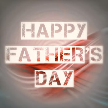 Composite image of happy fathers day on abstract background