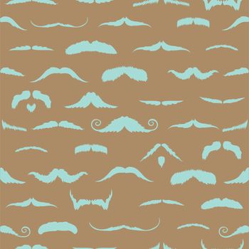 Mustaches against brown background