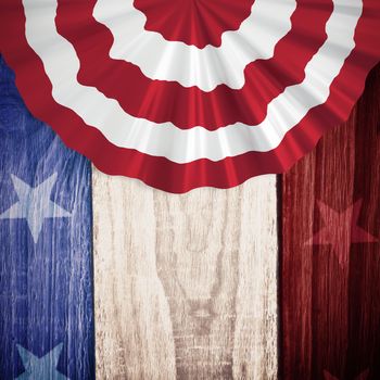 Focus on circle  against composite image of usa national flag