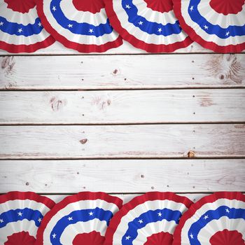 Focus on circle against wooden planks