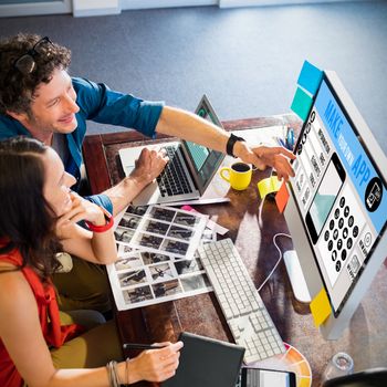 Make your own app smartphone against colleagues using a graphic pad