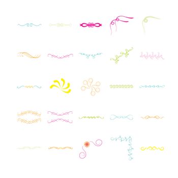 Vector icon set for designs on white background