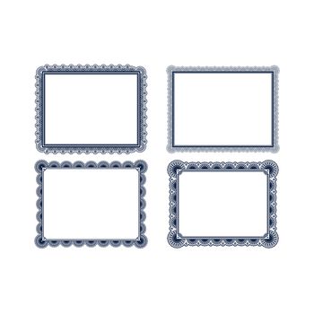 Vector icon set of frames on white background