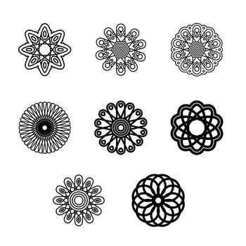 Vector icon set for designs on white background