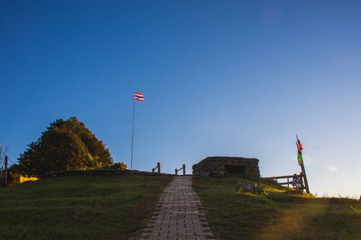 Doi Chang Moob Operation Base in the evening