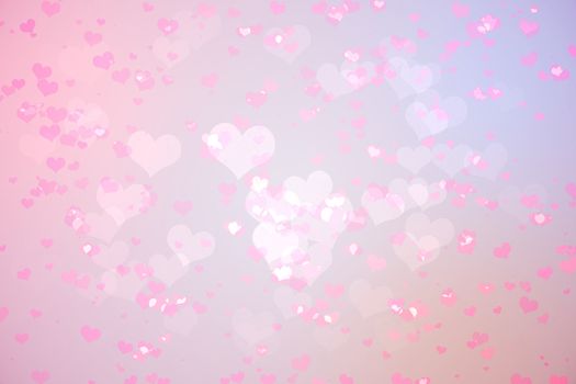 Digitally generated girly heart design in pink