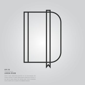 Vector of lorem ipsum text and file on white background