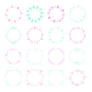 Vector icon of frames against white background