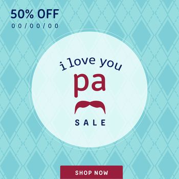 Vector image of coupon with text message