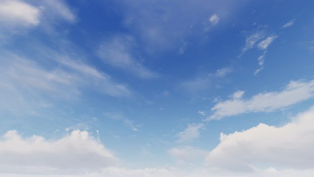 Cloudy blue sky abstract background, blue sky background with tiny clouds, 3d rendering

