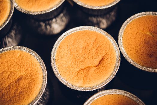Closeup bakery bread cupcake in homemade, sweet food